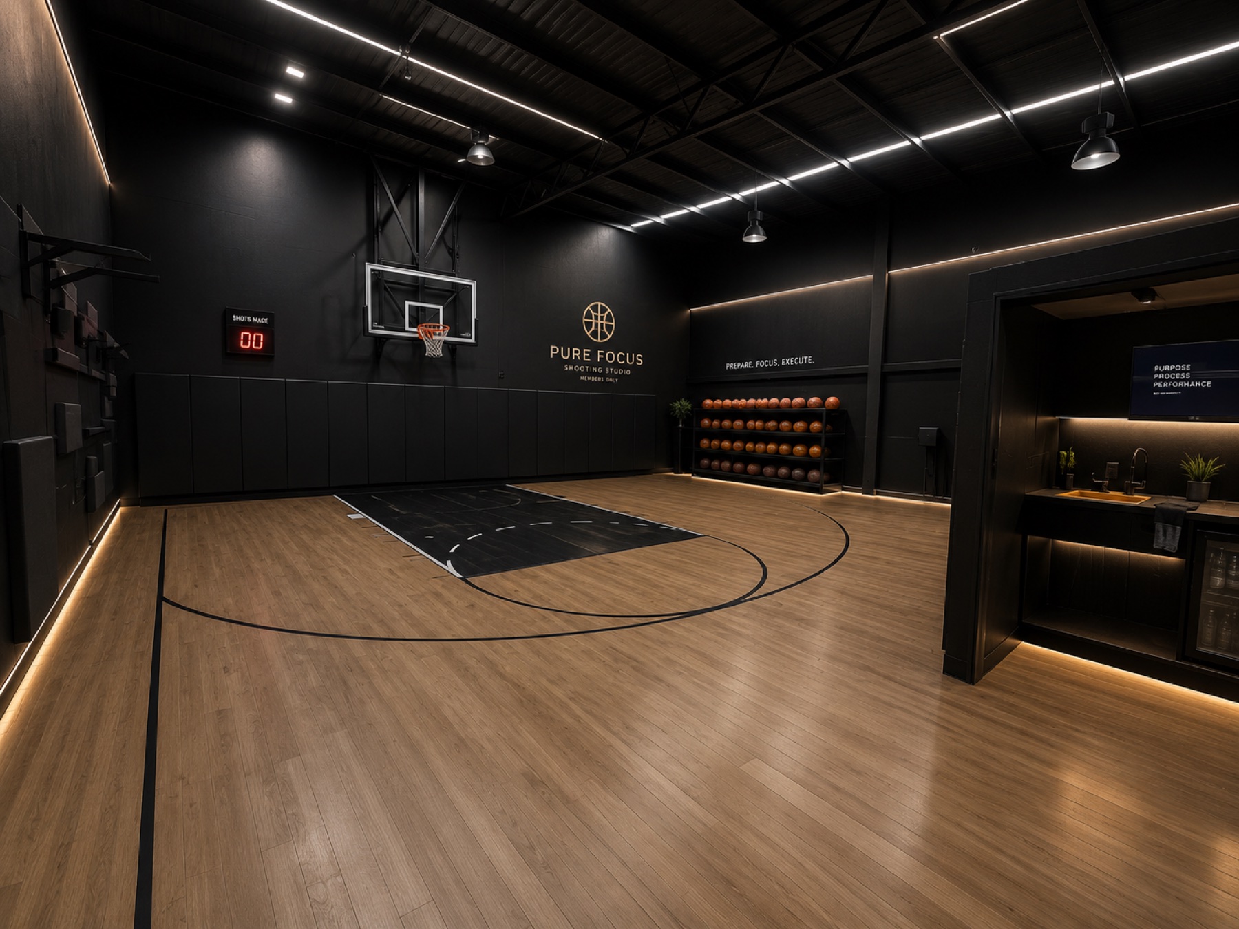 Concept image of the future FORM Basketball Studio